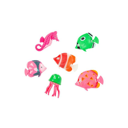 Lampe à bulles d'eau AP 90cm avec poissons – Boîte colorée blanche
