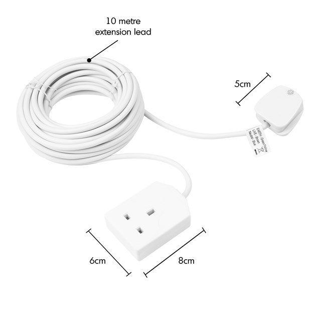 1 Way 10M Extension Lead - 13A