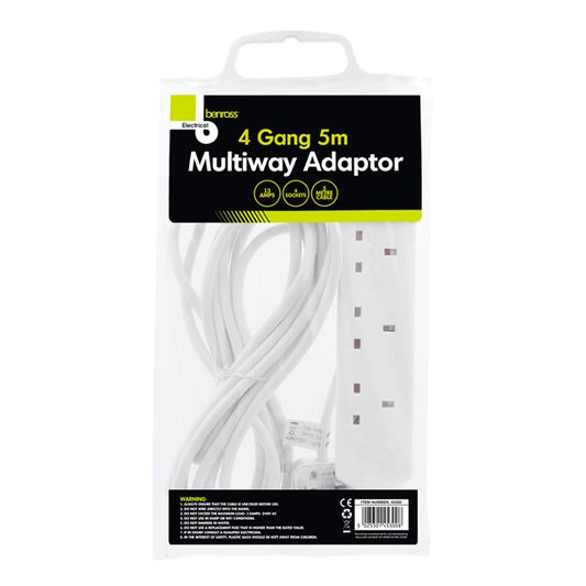 Rallonge multiprise 4 prises 5 m - 13 A