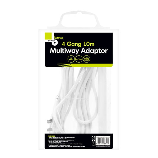 Rallonge multiprise 4 prises 10 m - 13 A