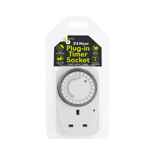 24-Hour Plug-In Timer Socket (Large)