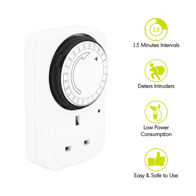 24-Hour Plug-In Timer Socket (Large)