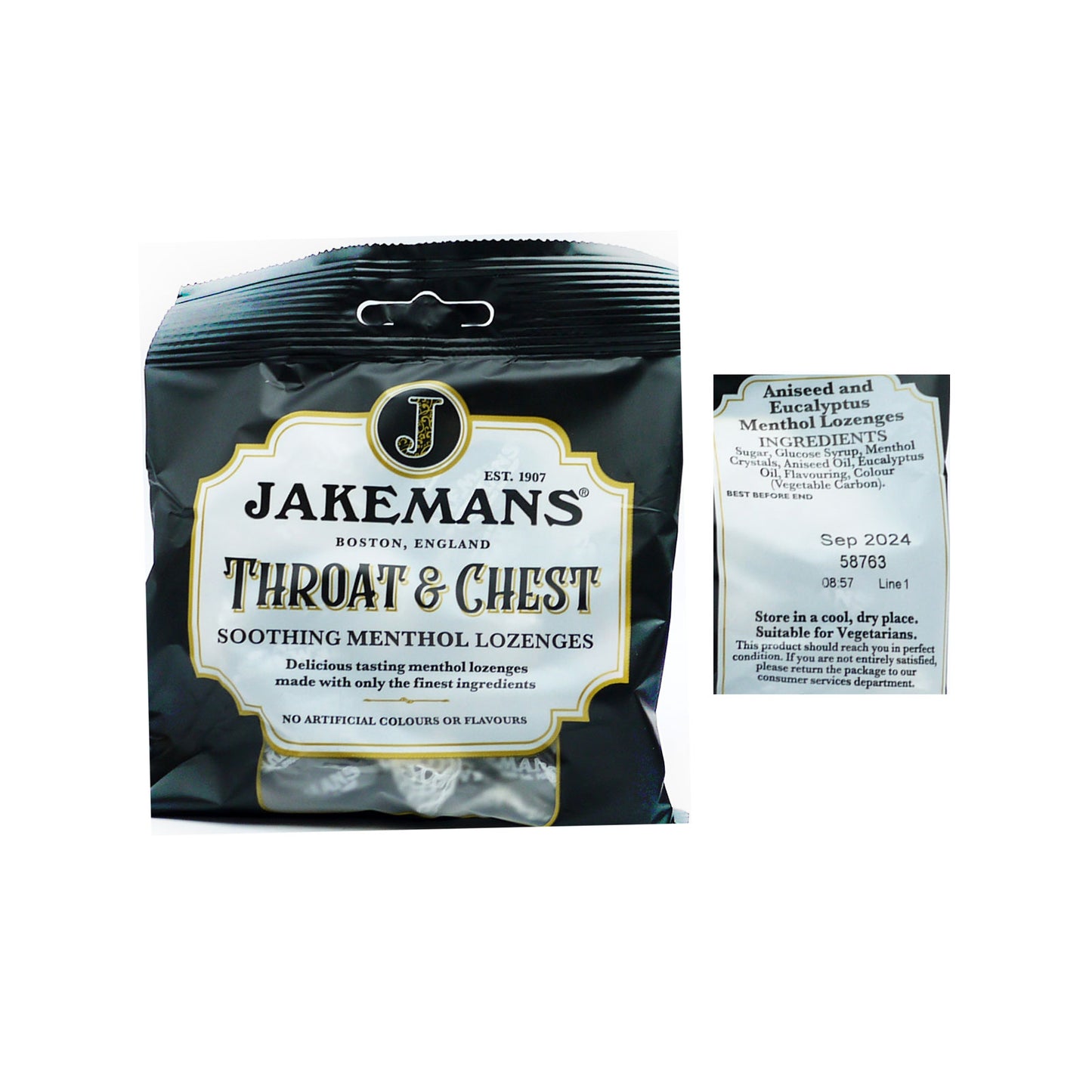 JAKEMANS LOZENGES THROAT & CHEST 73gm