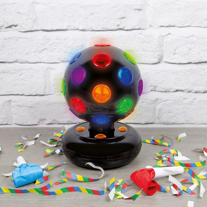 Boule disco LED 5" - Noire