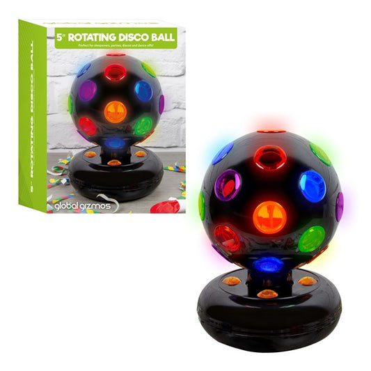 Boule disco LED 5" - Noire
