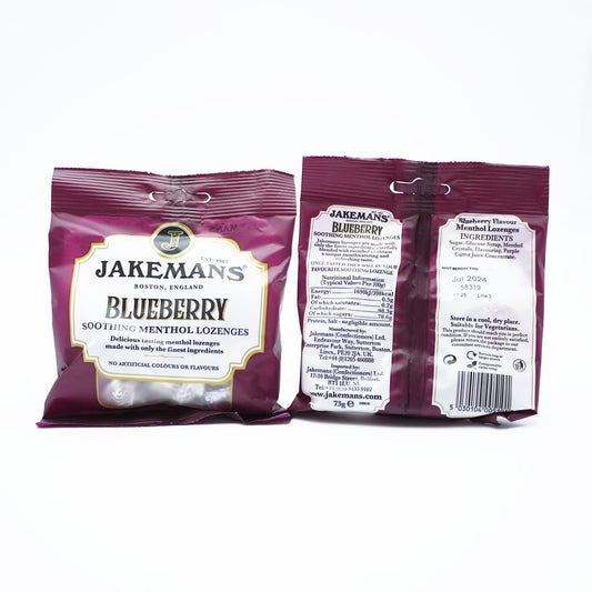 JAKEMANS LOZENGES BLUEBERRY 72gm