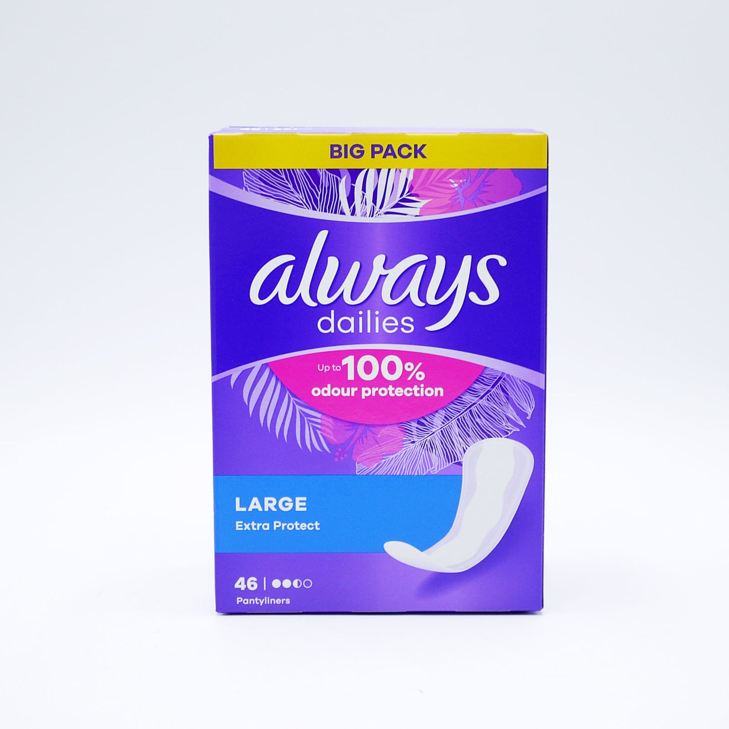 PROTÈGE-SLIPS LONGS SANS PARFUM ALWAYS DAILIES (46 unités)