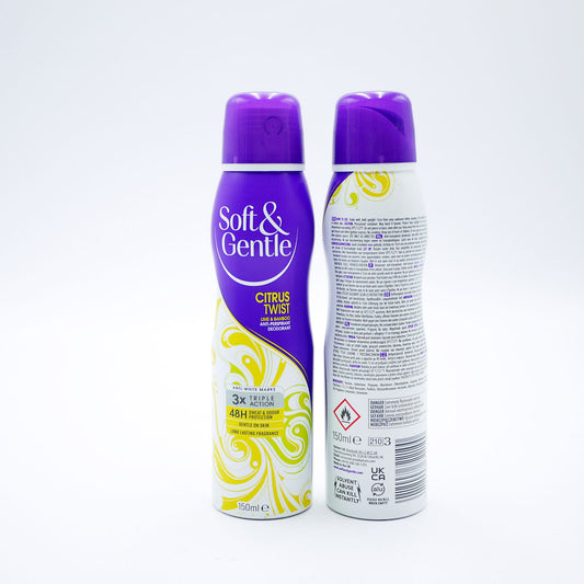 SOFT & GENTLE A/P DEOD CITRUS TWIST 150ml