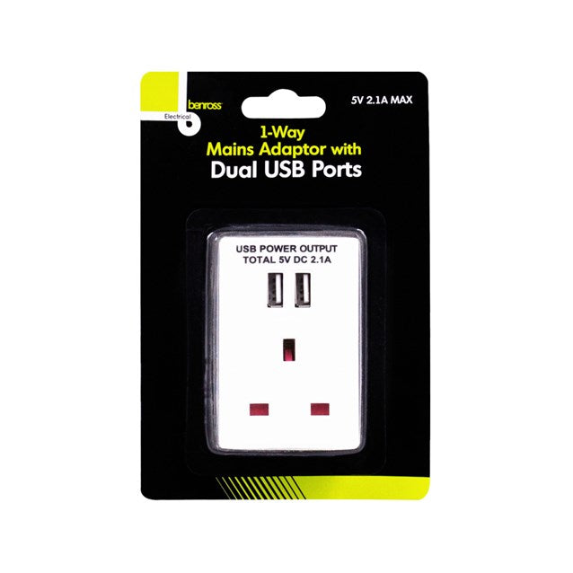 Adaptateur 5V avec 2 prises USB - 2,1A