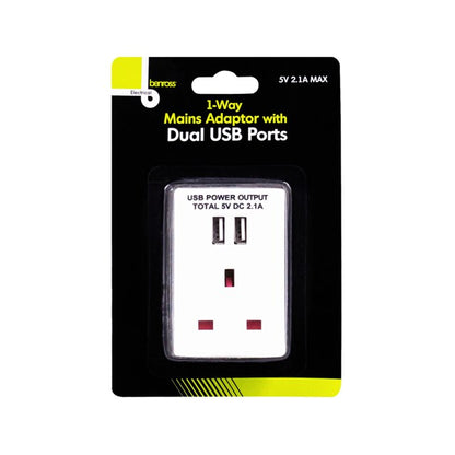Adaptateur 5V avec 2 prises USB - 2,1A