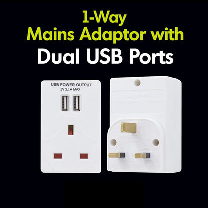 Adaptateur 5V avec 2 prises USB - 2,1A