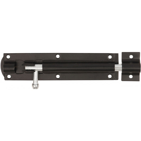 Tower Bolts, Black Japanned, Heavy Duty 100mm