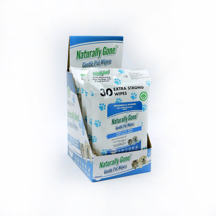 NATURALLY GONE - GENTLE PET WIPES(D)