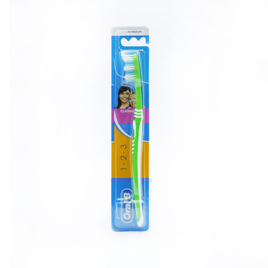 ORAL B TOOTHBRUSH CLASSIC CARE 123 MEDIUM 40 (C)