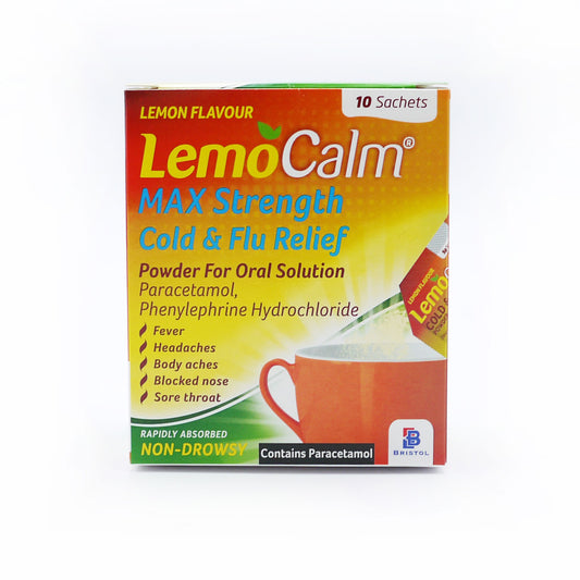 LEMOCALM MAX STRENGTH SACHETS 10'S