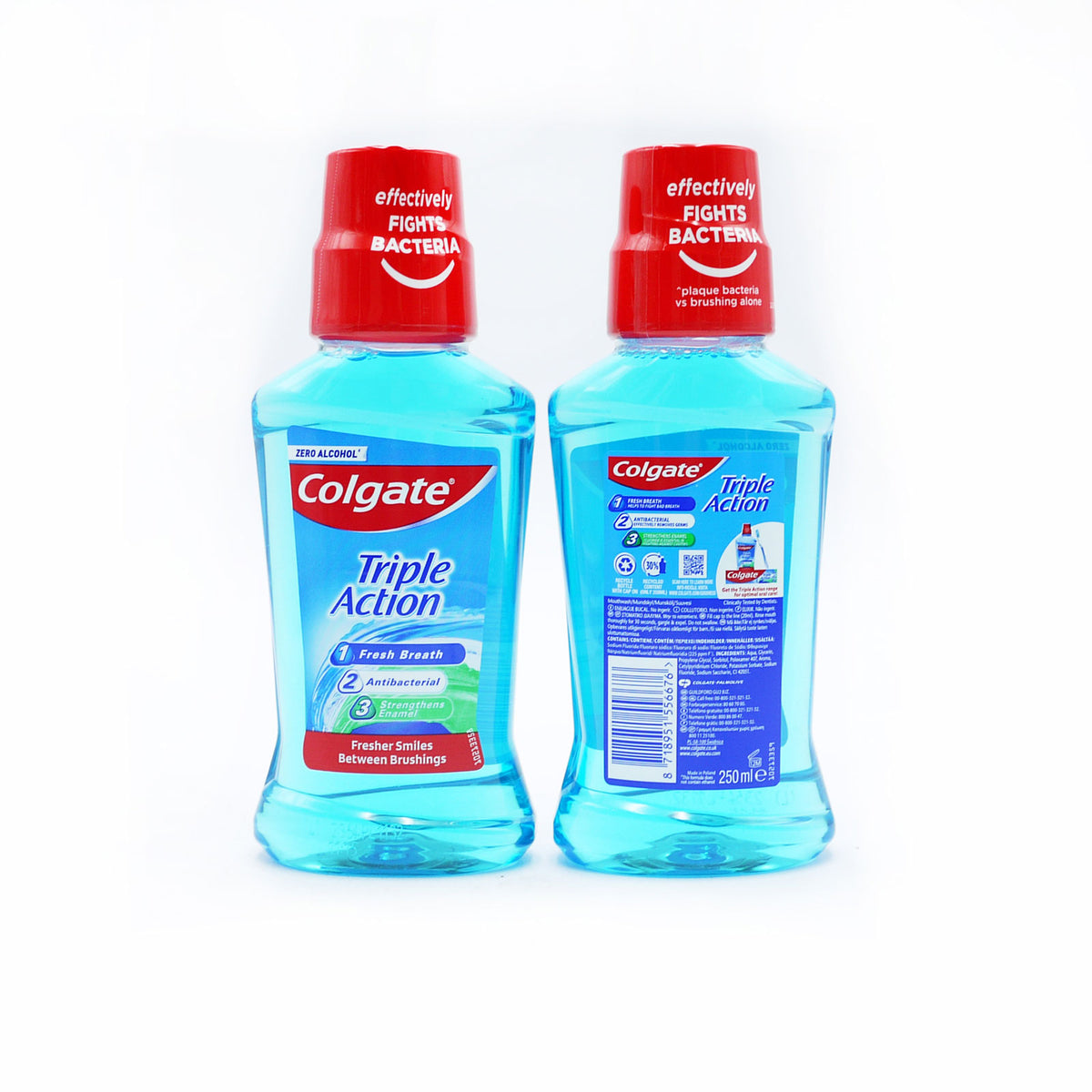 COLGATE MOUTHWASH TRIPLE ACTION 250ML —