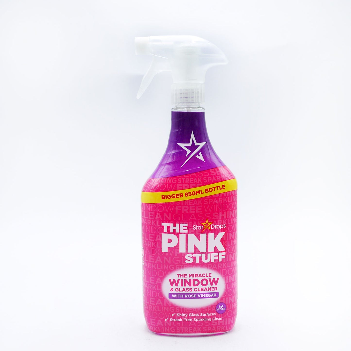 THE PINK STUFF WINDOW CLEAN ROSE VINEGAR 850ML