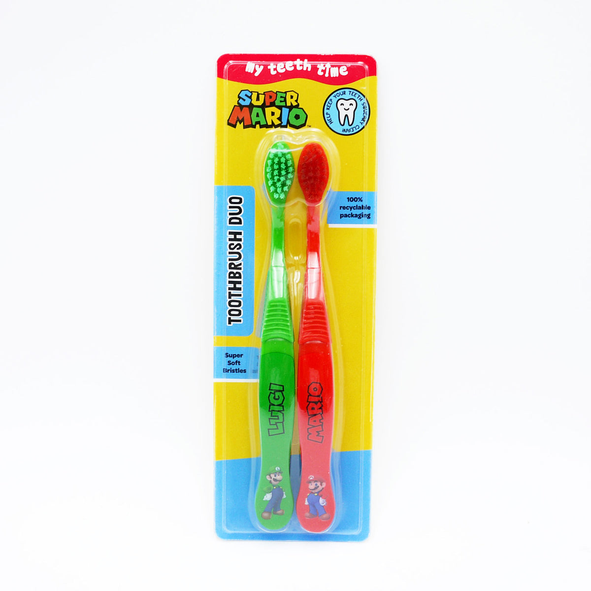 Mario Tooth SUPER MARIO TOOTHBRUSH DUO โ coopersofbarnett