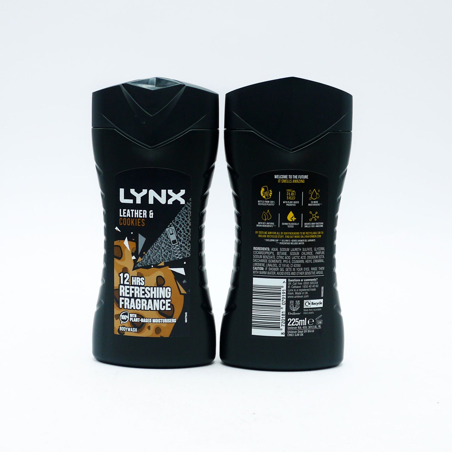 LYNX SHOWER GEL LEATHER & COOKIES (C) 225ml