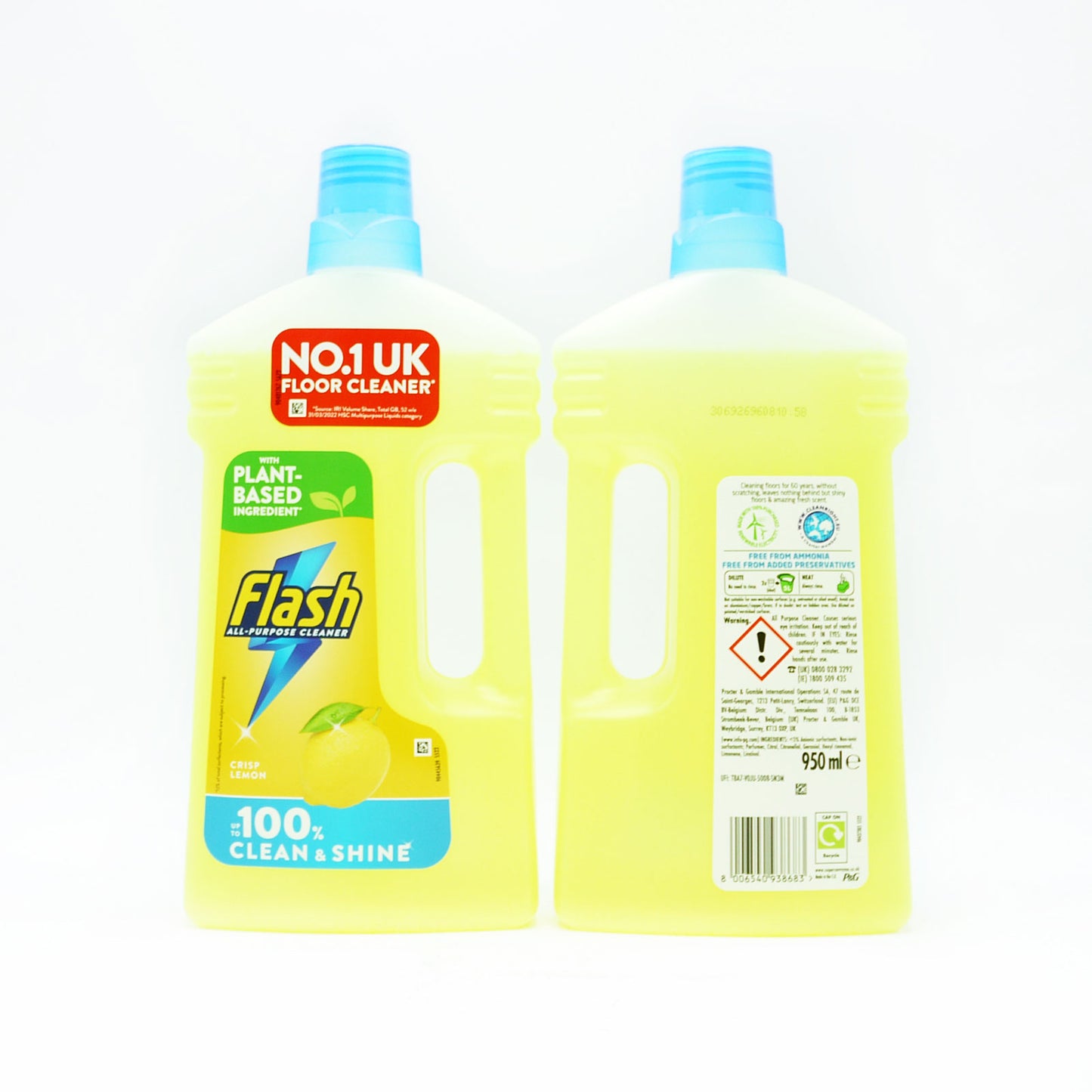 FLASH LIQUID ALL PURPOSE LEMON 950ML