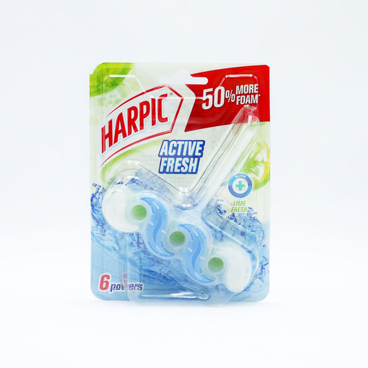 HARPIC POWER BLEACH 6 RIM BLOCK LIME FRESH (C) 35GM