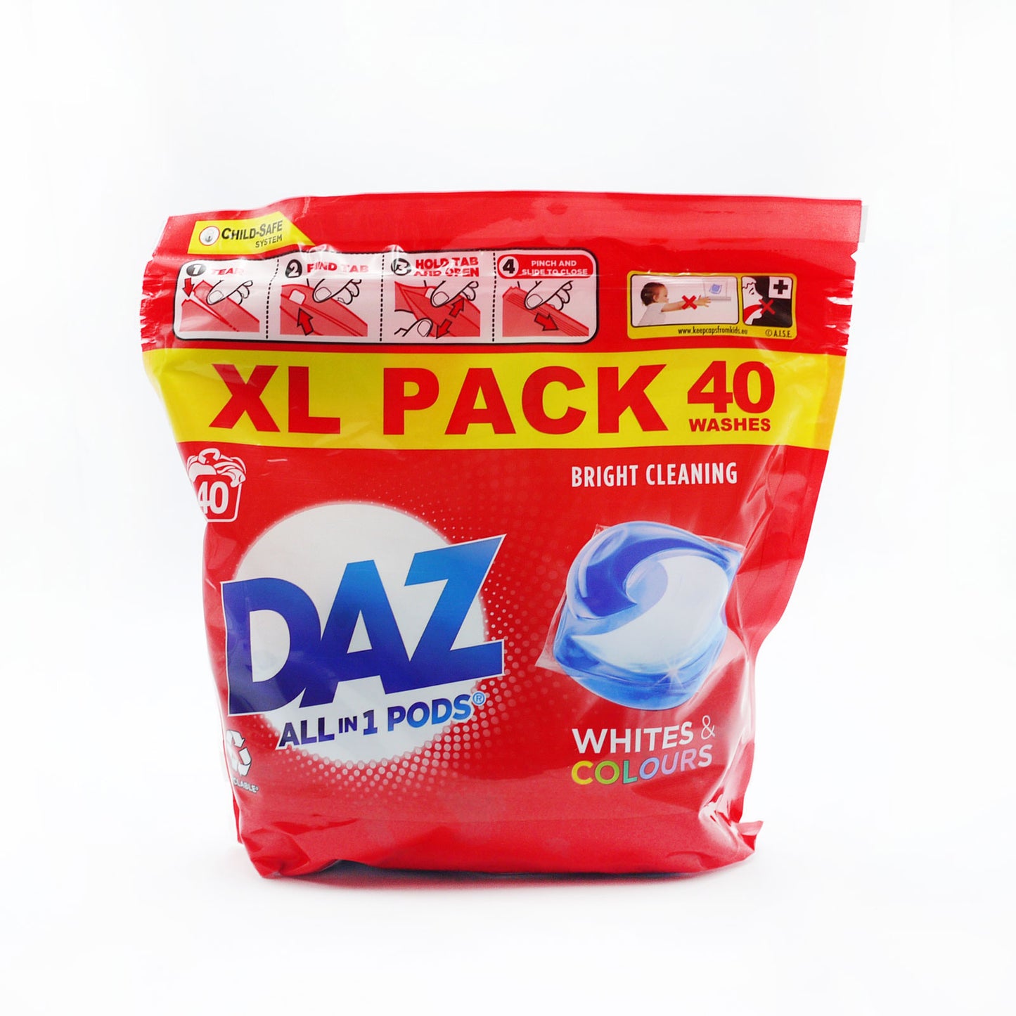 DAZ ALL IN 1 PODS FOR WHITE & COLOURS (C) 40'S