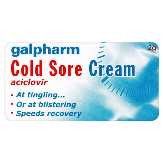 Galpharm Cold Sore Cream 2g (Aciclovir 5% w/w)SA470H9