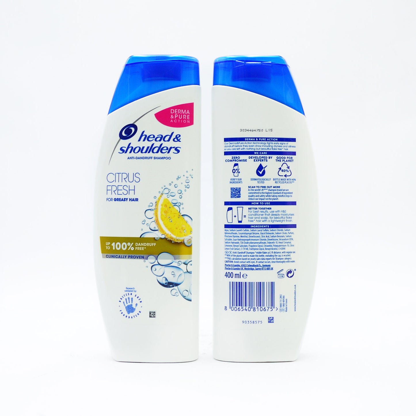 H&S SHAMPOO CITRUS (C) 400ml