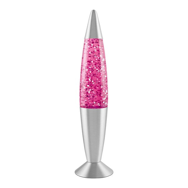 16" Pink Glitter Lamp - Lava Lamp Shape