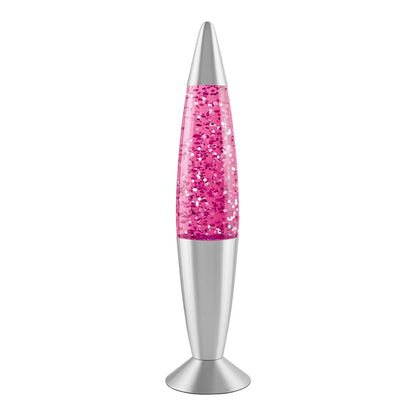 16" Pink Glitter Lamp - Lava Lamp Shape