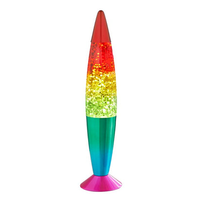 16" Rainbow Glitter Lamp