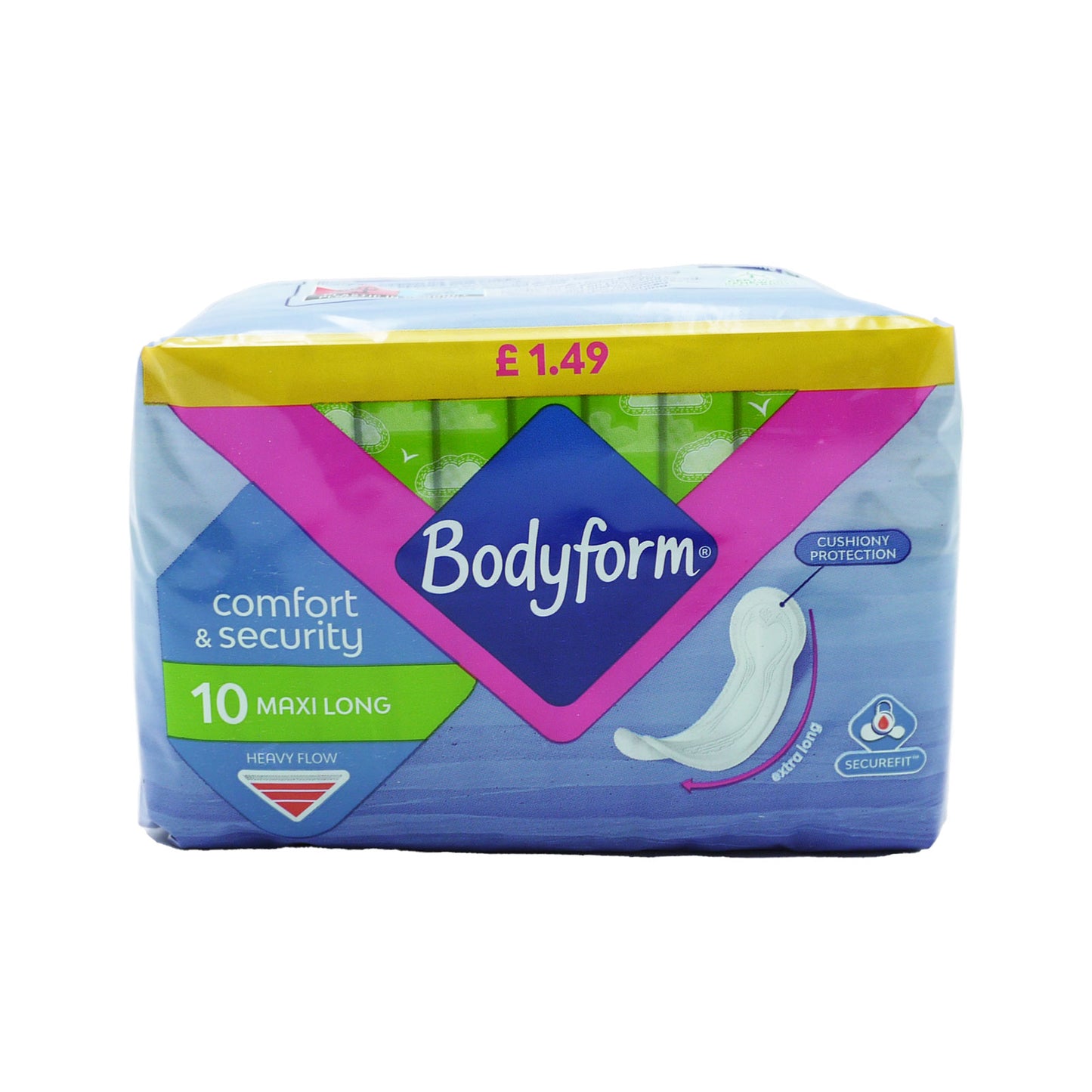 BODYFORM MAXI LONG TOWEL PMP 1.49 10's