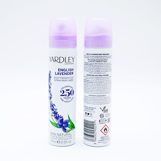 YARDLEY BODY SPRAY ENGLISH LAVENDER 75ml