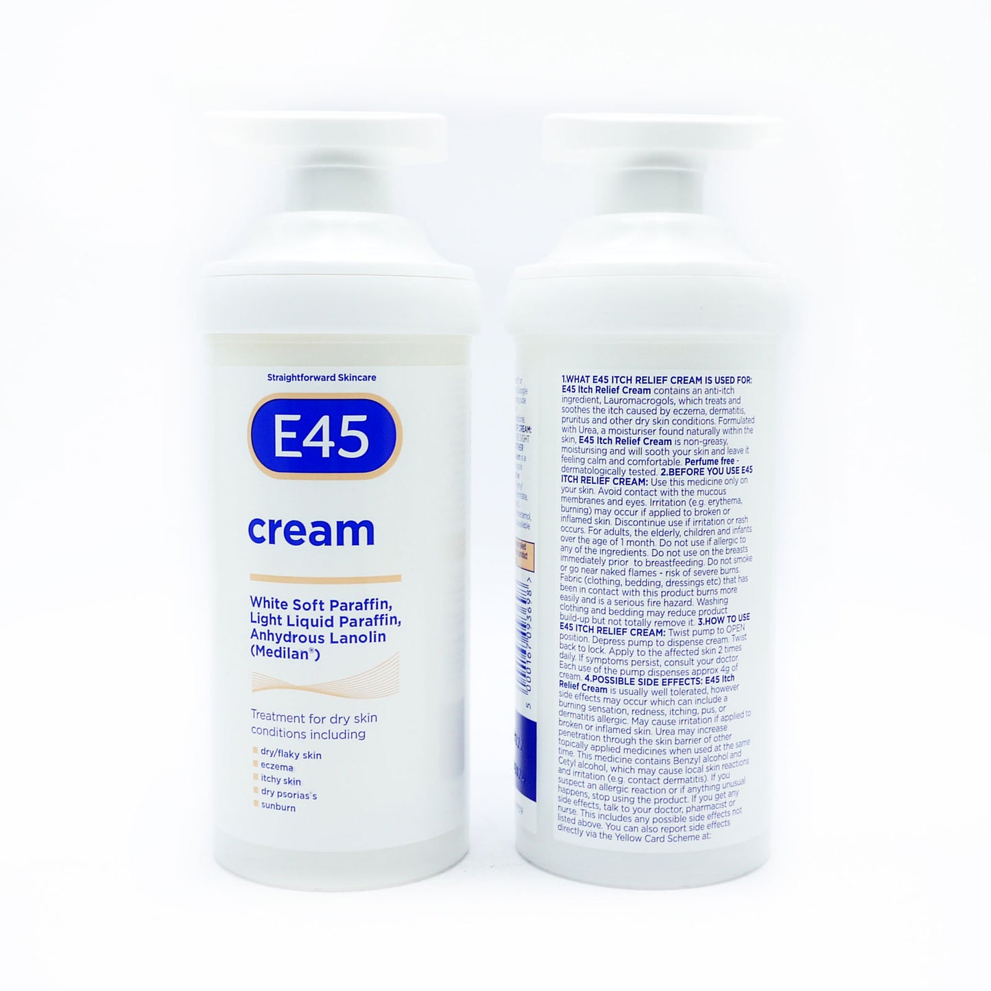 E45 CRÈME POMPE 500G