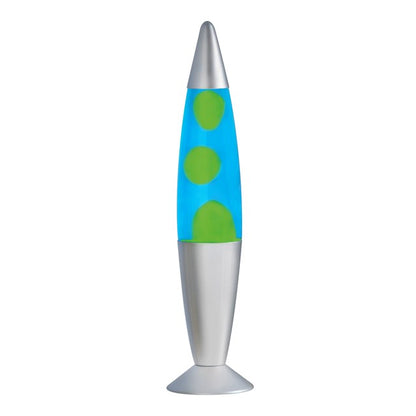 16" Lava Lamp-Blue Liquid & Green Wax