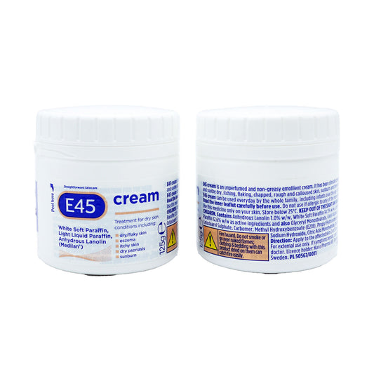 E45 CREAM NORMAL TUB 125GM