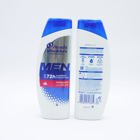 H&S SHAMPOO MEN INVIGORATING WITH OLD SPICE (C) 400ml