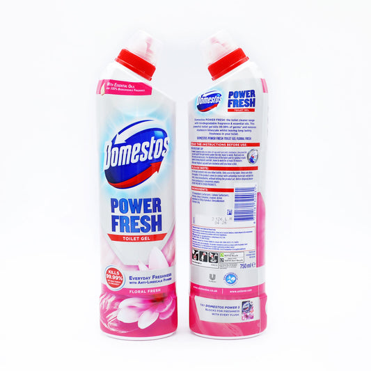 DOMESTOS POWER FRESH TOILET GEL FLORAL 750ML