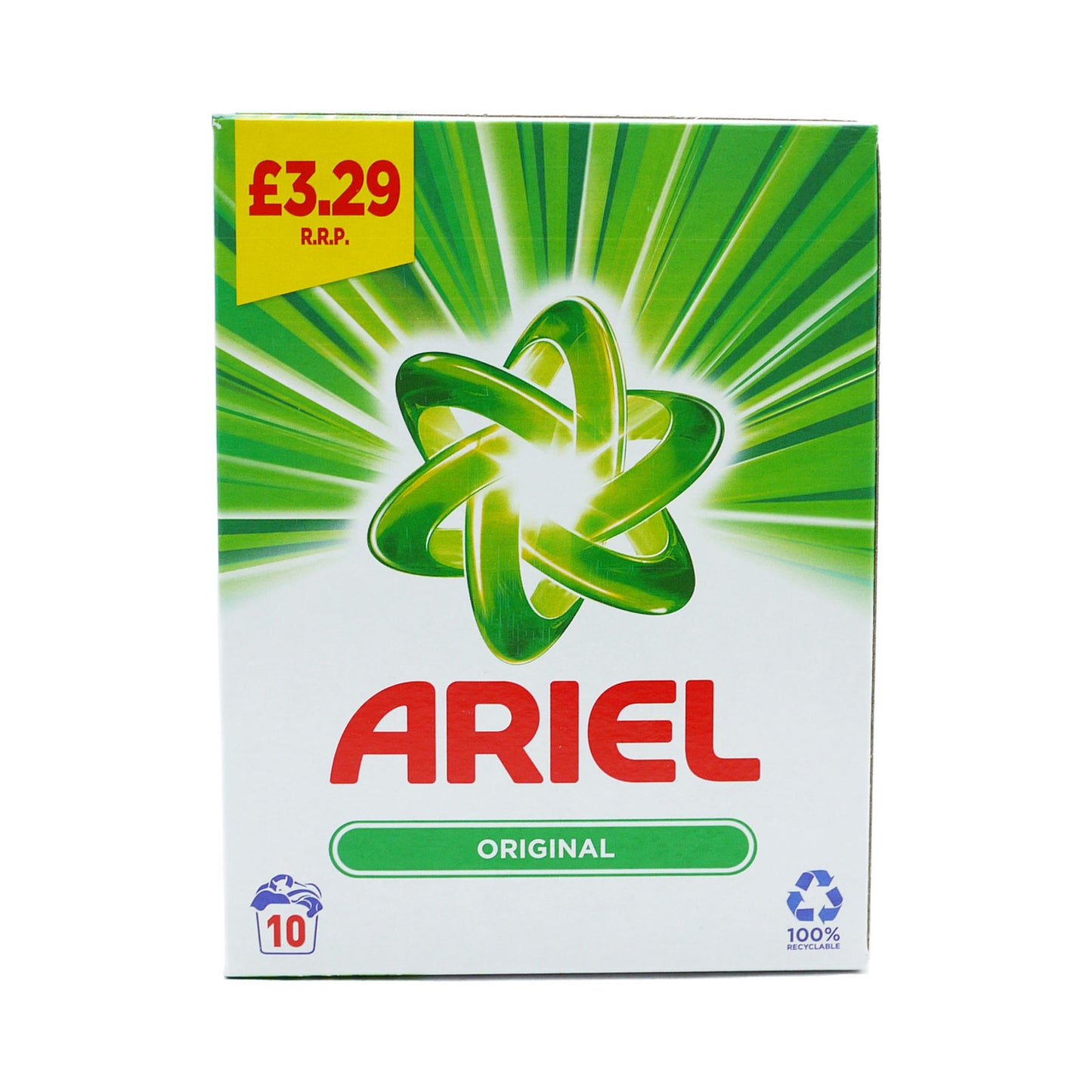 ARIEL ORIGINAL WASHING POWDER 10 WASH PMP £3.29 650G