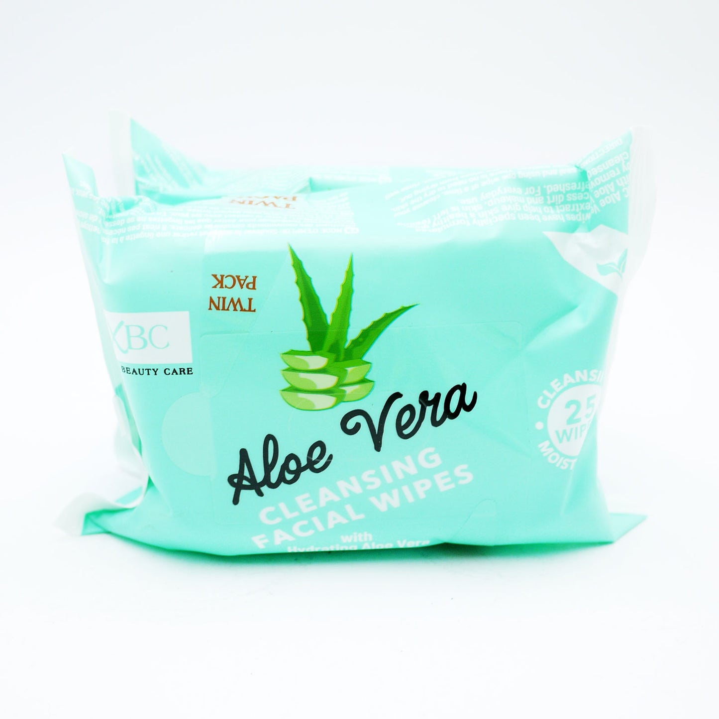 XBC FACE WIPES ALOE VERA TWIN PACK 2X25'S