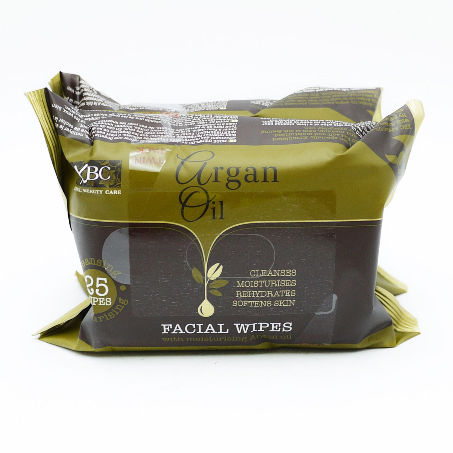 XBC FACE WIPES ARGAN TWIN PACK 2X25'S