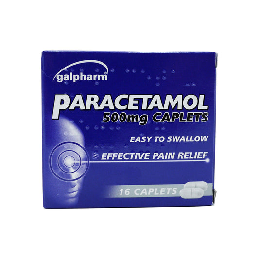 GALPHARM PARACETAMOL CAPLETS 500MG 16'S