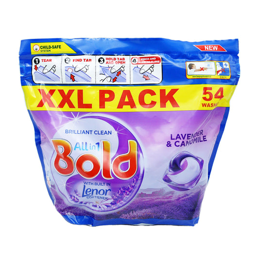 LESSIVE BOLD ALL IN 1 EN CAPSULES LAVANDE ET CAMOMILLE