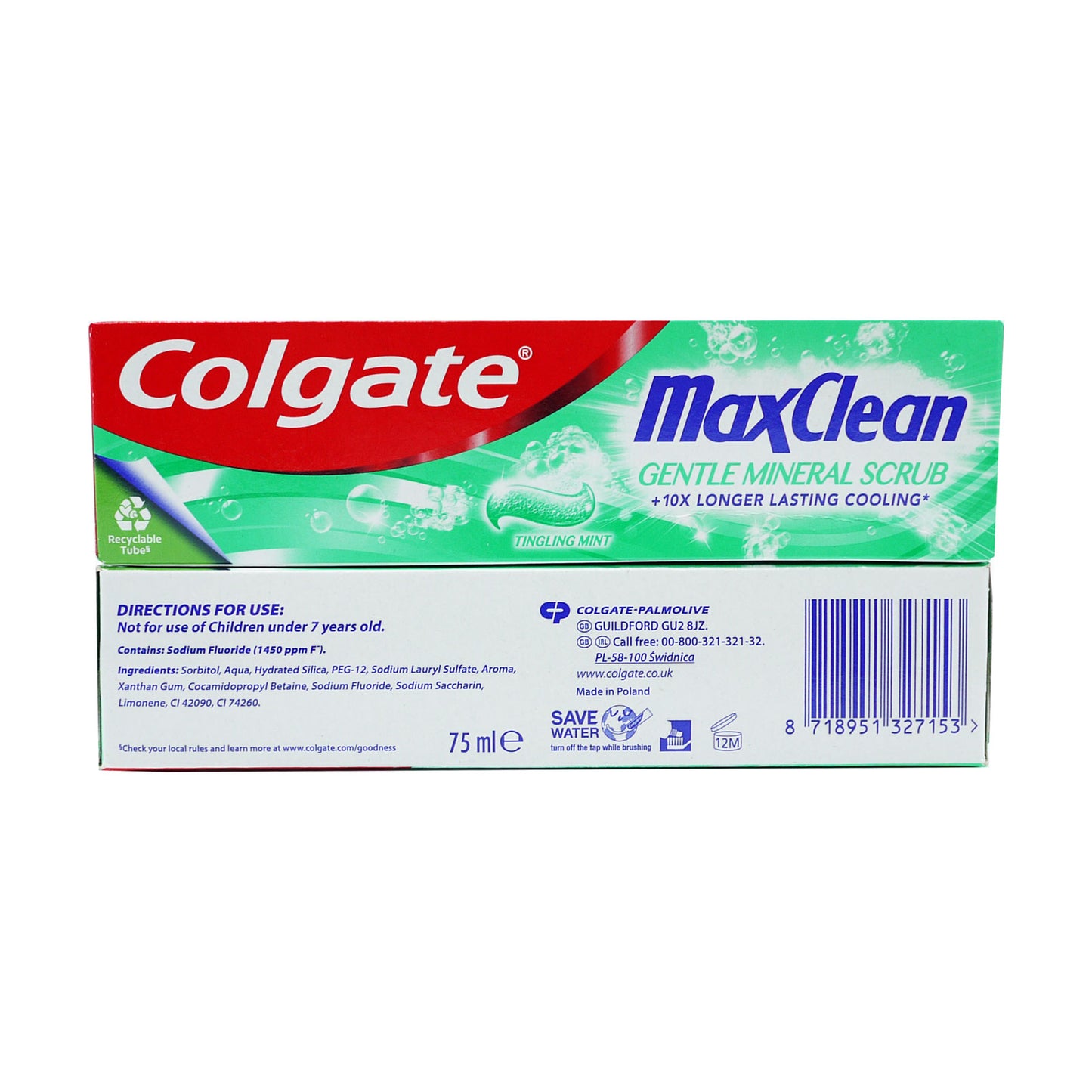 COLGATE TOOTHPASTE MAX CLEAN MINERAL 75ml