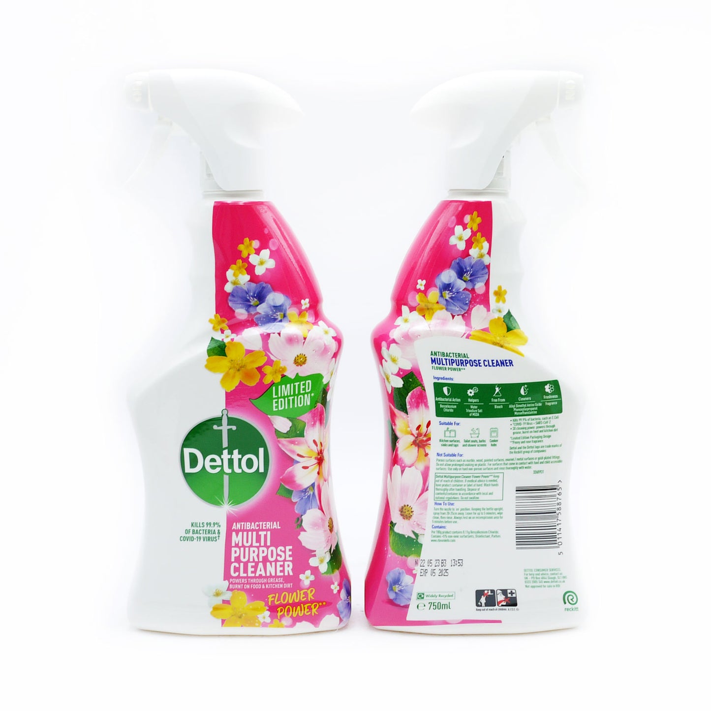 DETTOL SPRAY MULTI PURPOSE FLOWER POWER 750ml