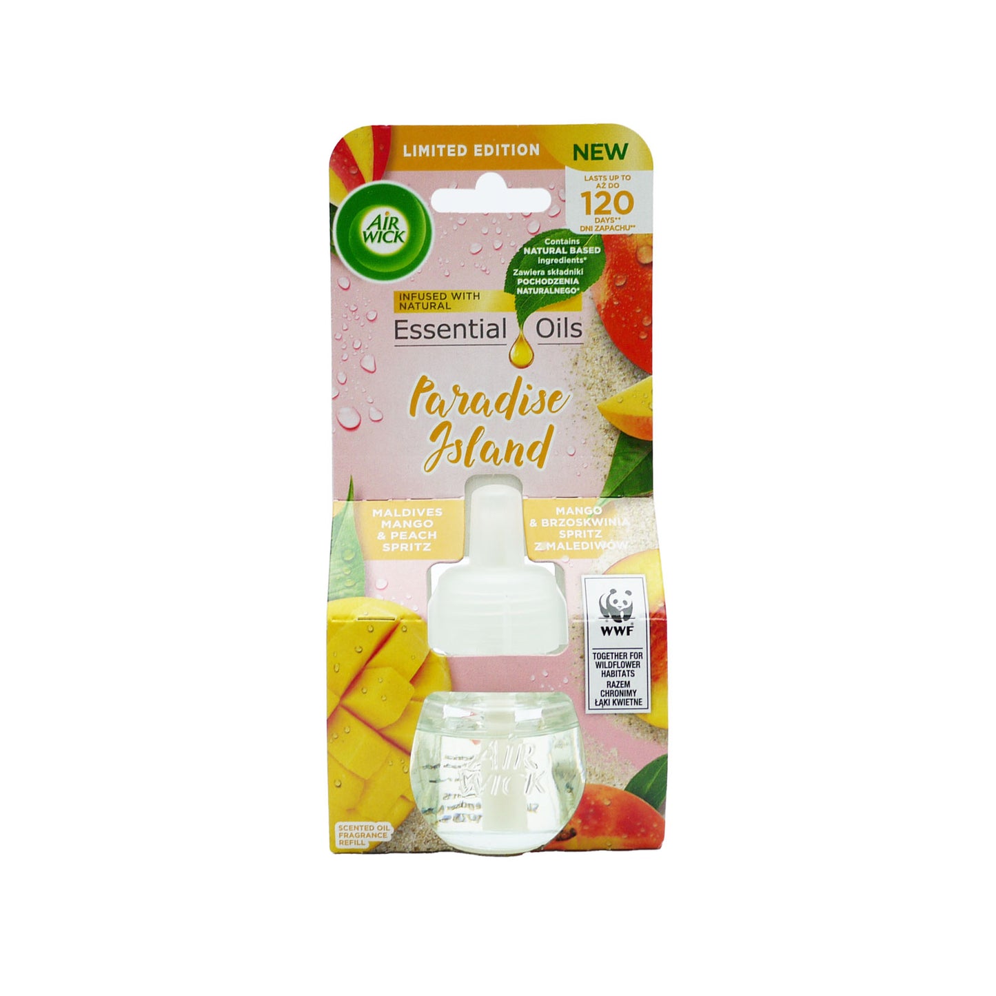 AIRWICK ELEC REFILL MANGO & PEACH 19ML