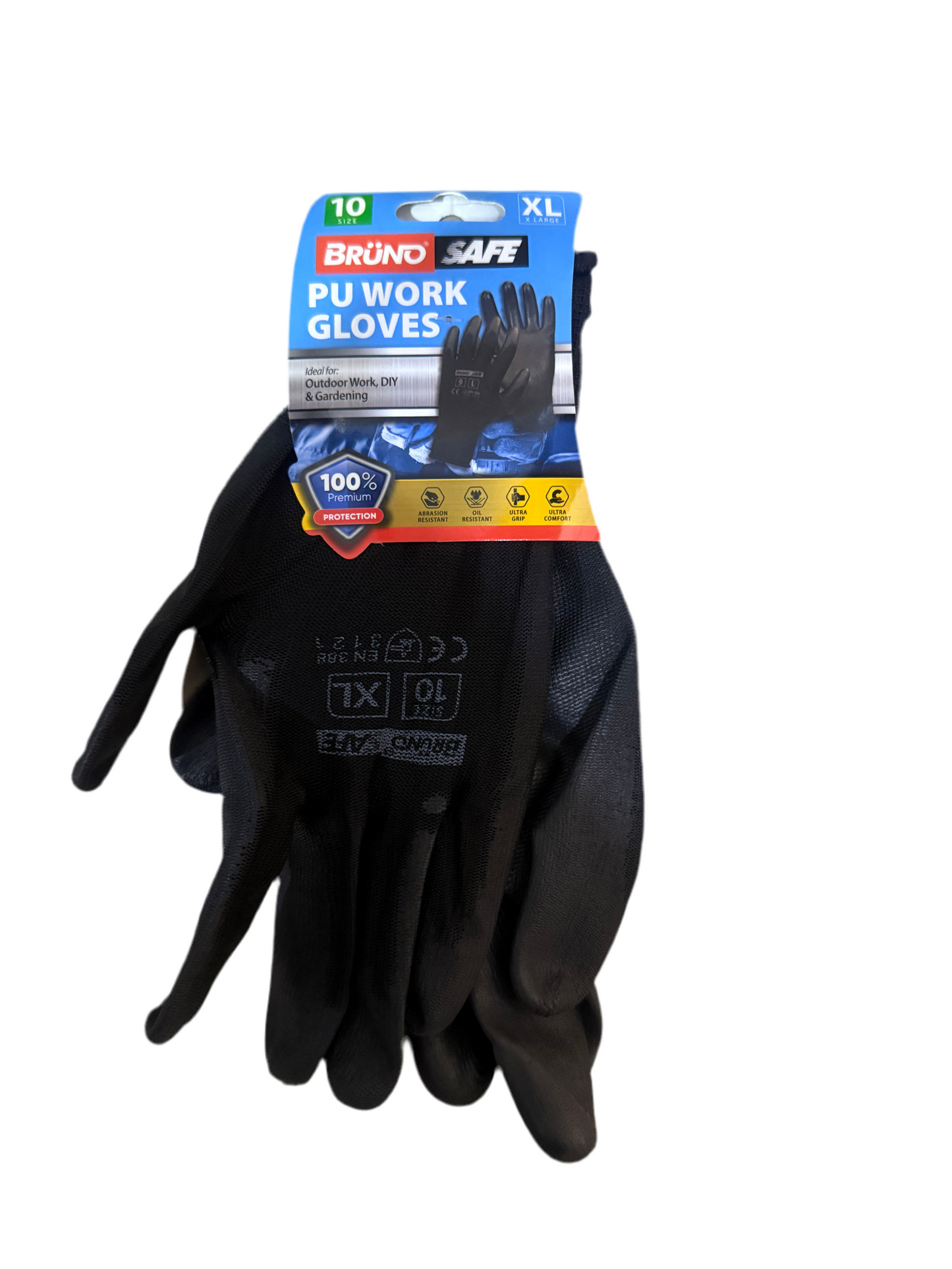 BRÜNO GANTS DE TRAVAIL EN PU T.XL T:10