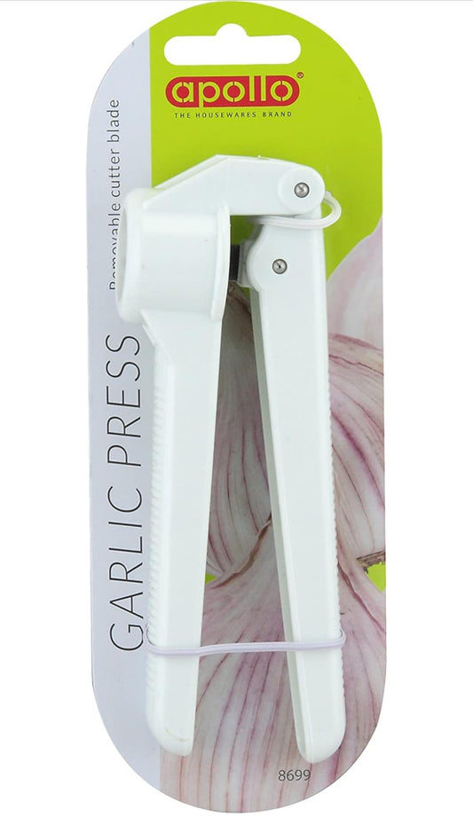 Presse-ail Apollo White broyeur hachoir en acier inoxydable facile à nettoyer pour la cuisine