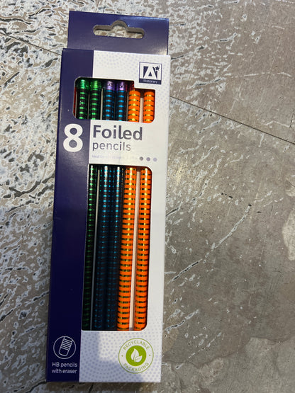 FOILED PENCILS 8PK