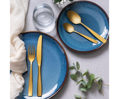 Assiette plate Mason Cash Reactive bleue 26 cm